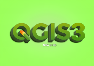 QGIS 3 3D Logo