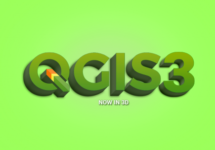 Logo QGIS 3 3D