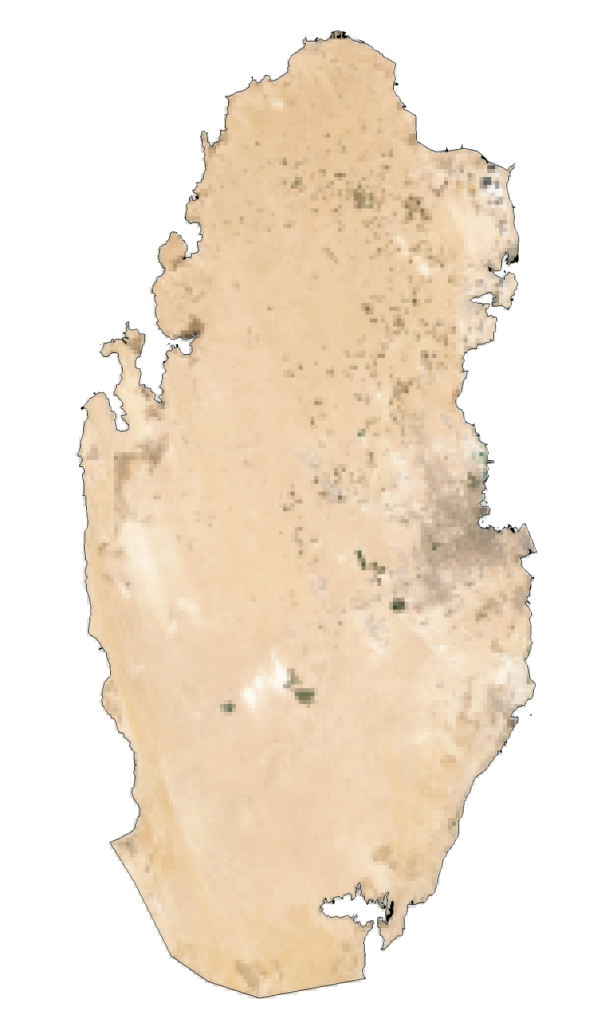 Qatar Satellite Map