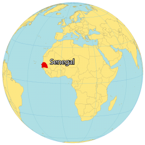 Senegal World Map