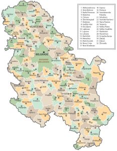 Serbia Administration Map