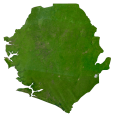 Sierra Leone Satellite Map