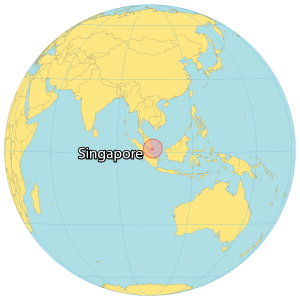 world map of singapore