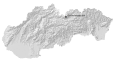 Slovakia Physical Map