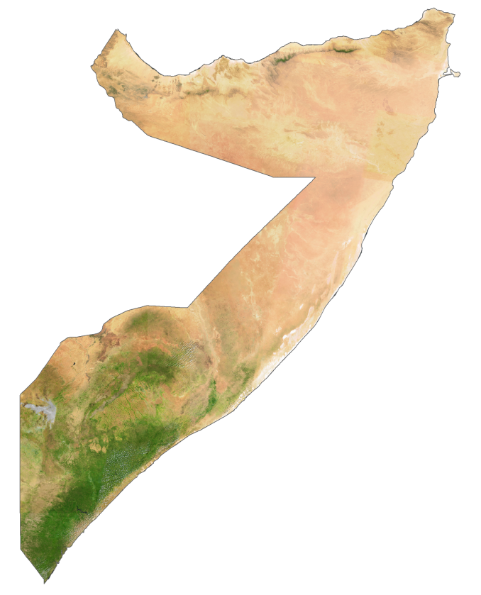 Somalia Satellite Map