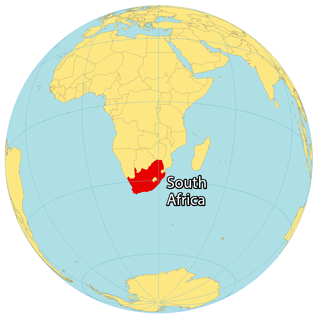 south-africa-location-on-world-map