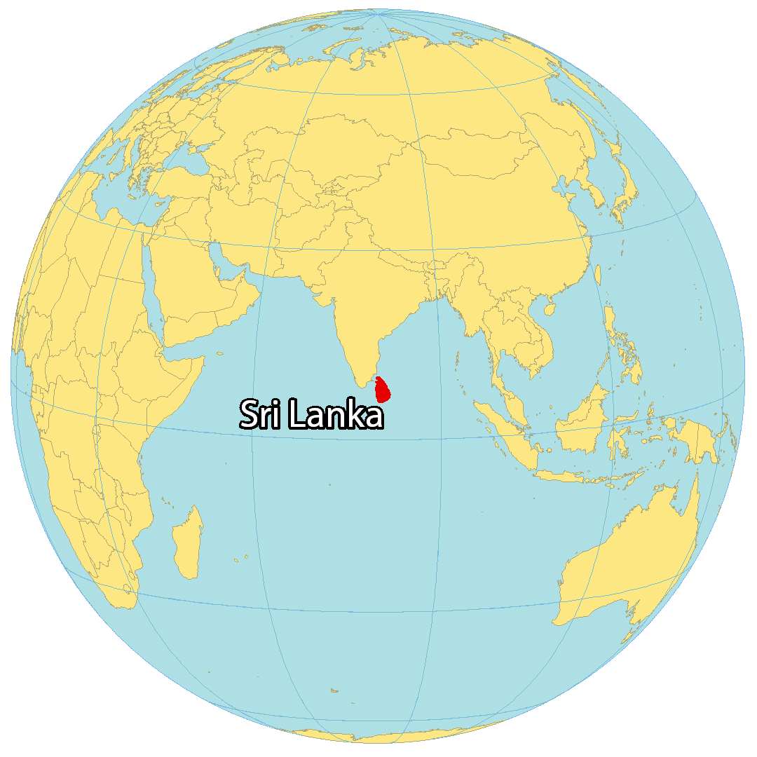 Sri Lanka World Map 