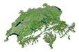 Switzerland Satellite Map