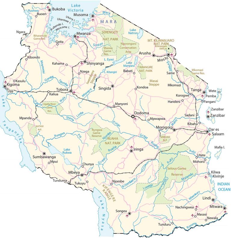 Tanzania Map