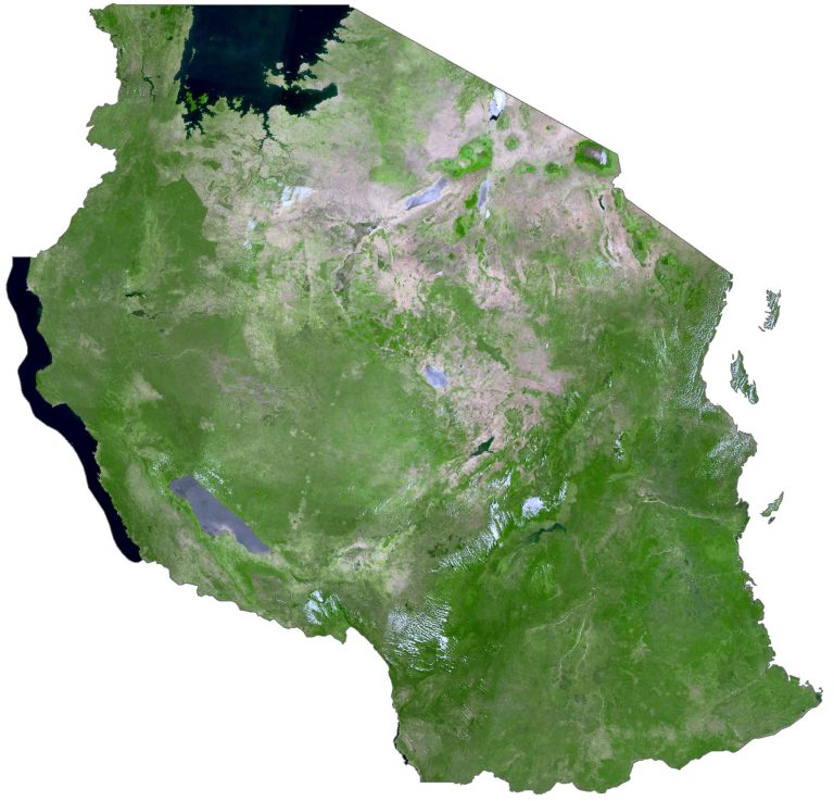 Tanzania Satellite Map