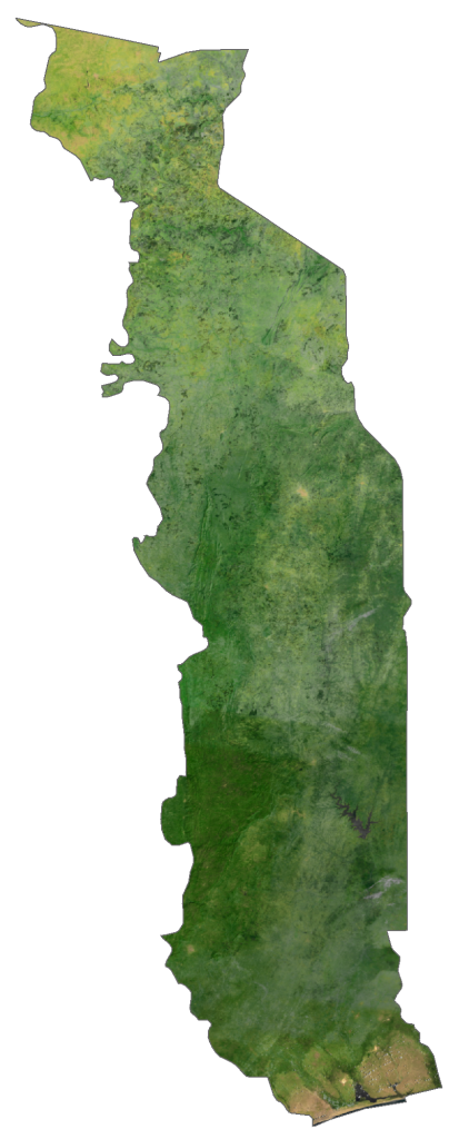 Togo Satellite Map