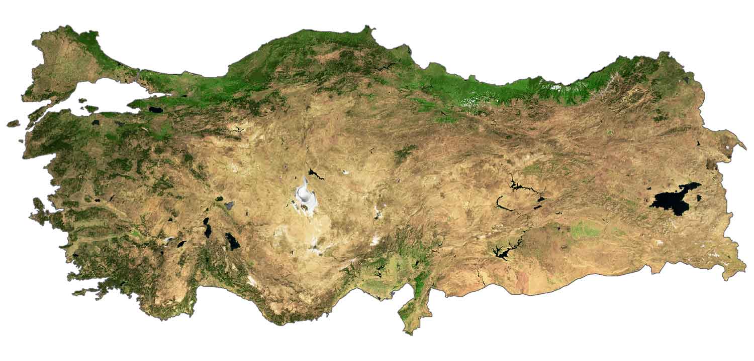 Turkey Satellite Map