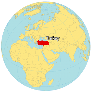 Turkey World Map