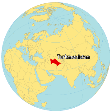 Turkmenistan World Map