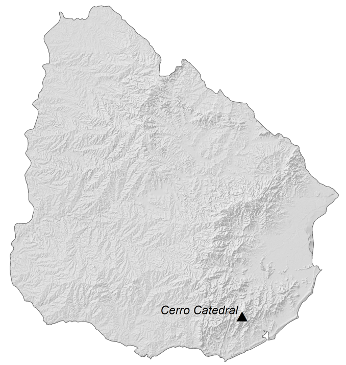 Uruguay Elevation Map