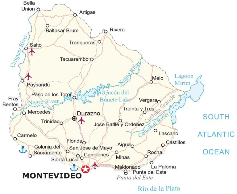 Uruguay Map