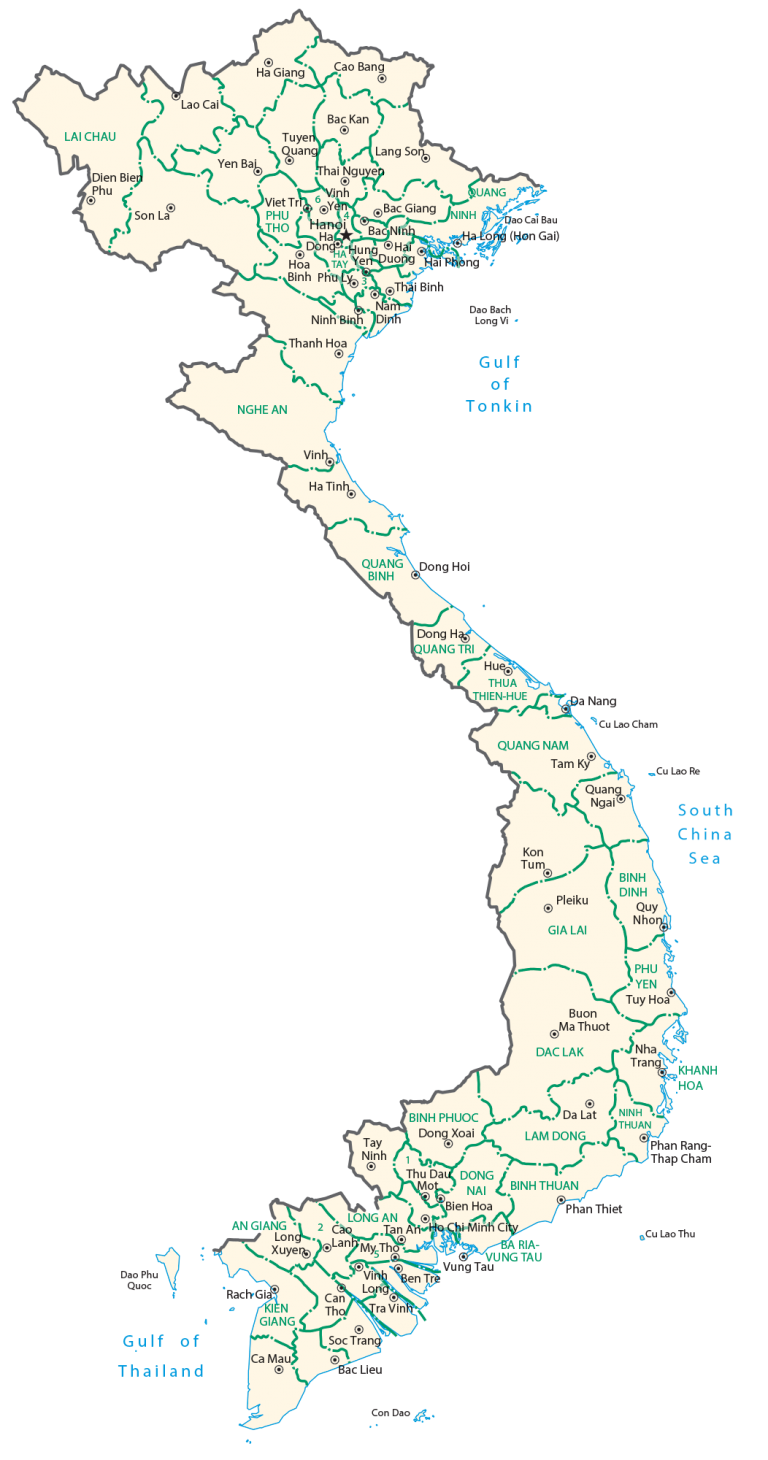 Vietnam Province Map