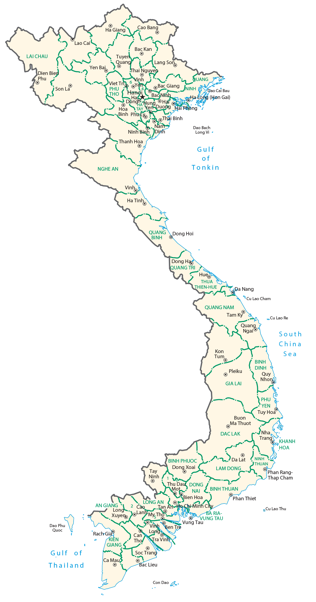 Vietnam Province Map