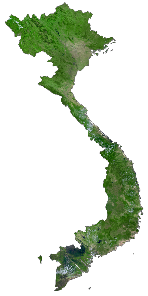 Vietnam Satellite Map