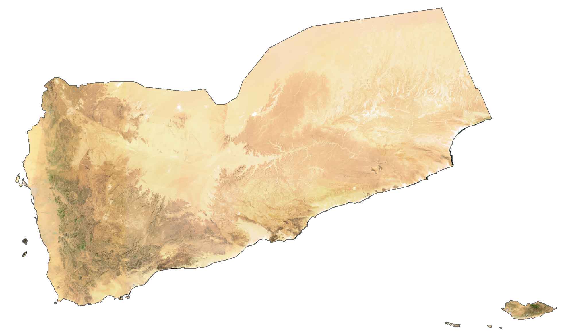 Yemen Satellite Map