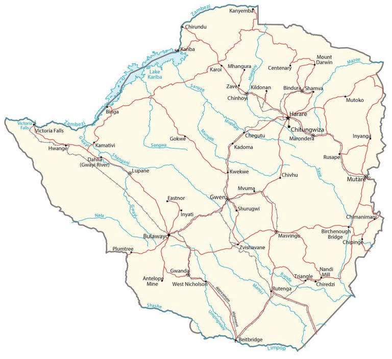 Zimbabwe Map