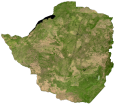 Zimbabwe Satellite Map