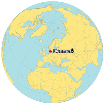 Denmark World Map