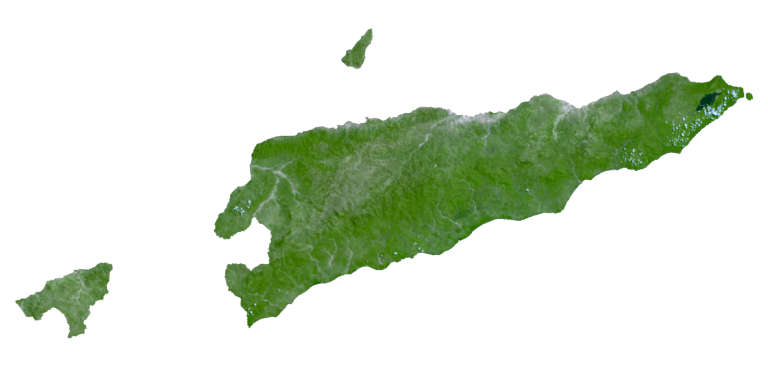 East Timor Satellite Map