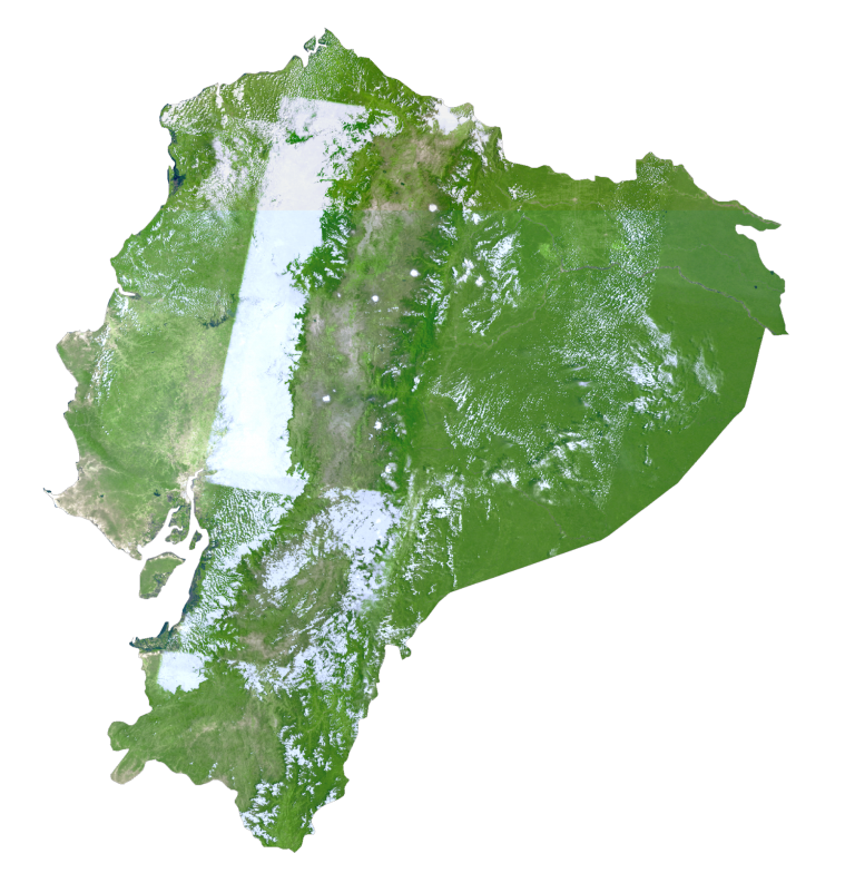 厄瓜多尔卫星地图