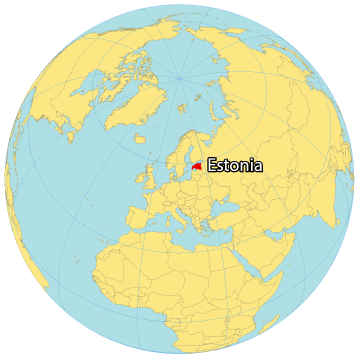 Estonia World Map