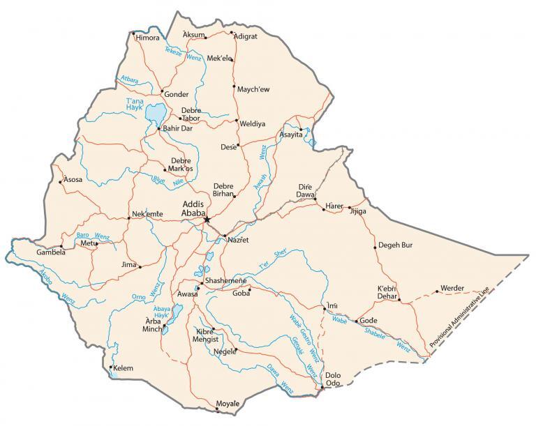 Ethiopia Map