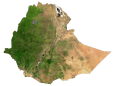 Ethiopia Satellite Map