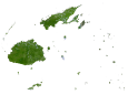 Fiji Islands Satellite Map