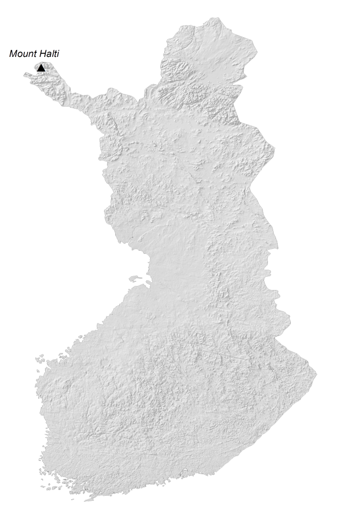 Finland Elevation Map