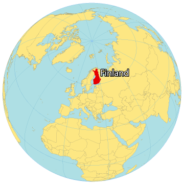 Finland World Map
