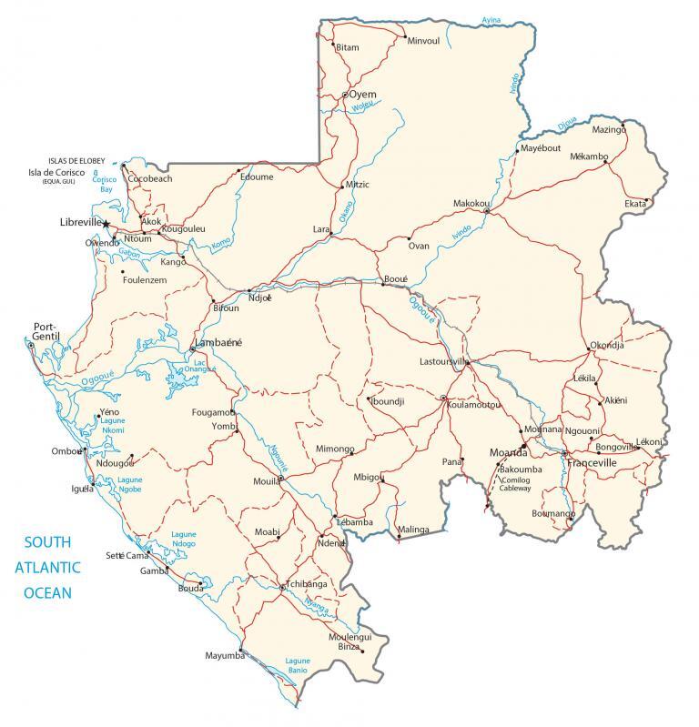 Gabon Map