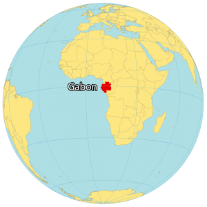 Gabon World Map