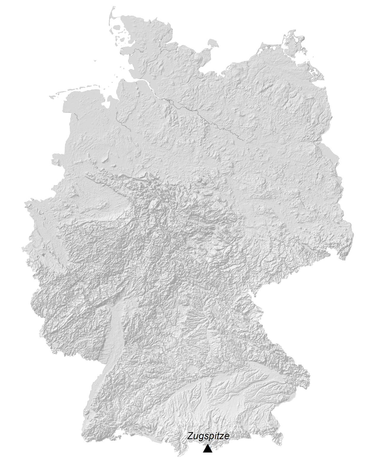 Germany Elevation Map