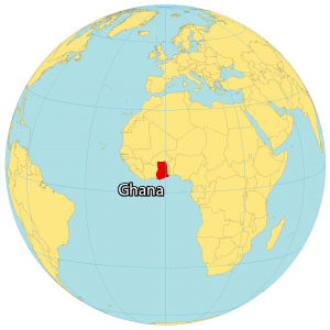 Ghana World Map
