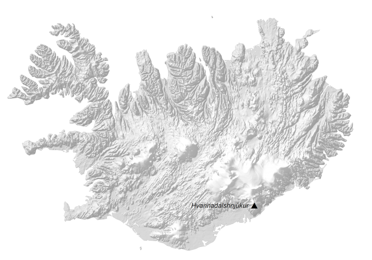 Iceland Elevation Map