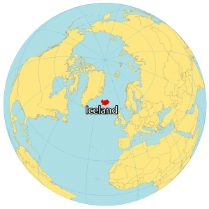 Iceland World Map