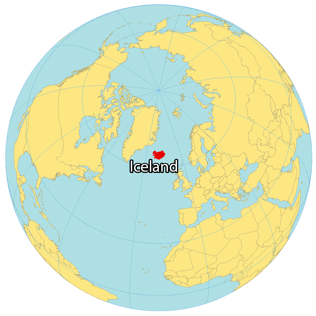 Map Of Iceland Cities And Roads Gis Geography