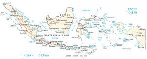 Indonesia Map – Cities and Roads