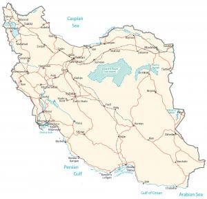 Iran Map – Cities and Roads