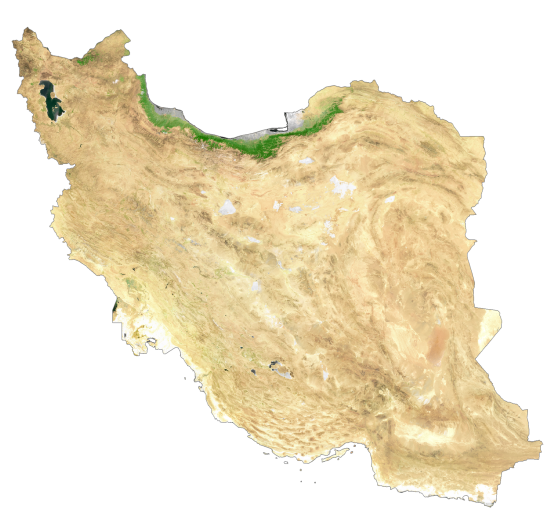 Iran Satellite Map