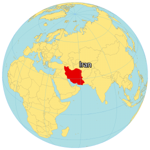 elburz mountains world map