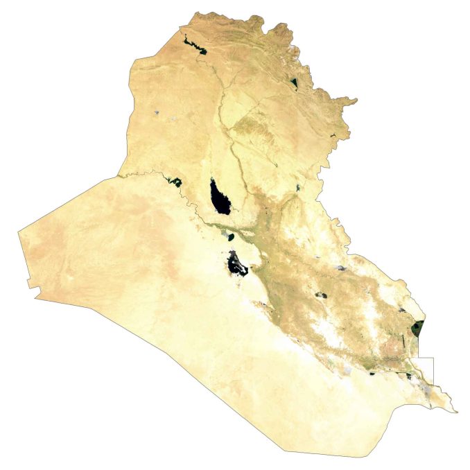 Iraq Satellite Map