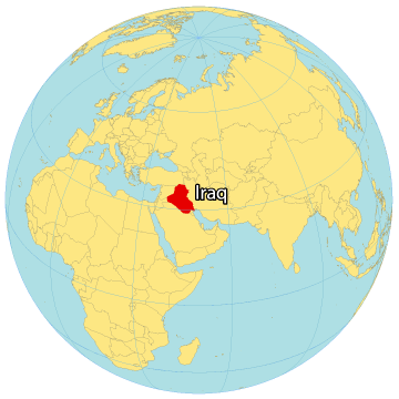 Iraq World Map