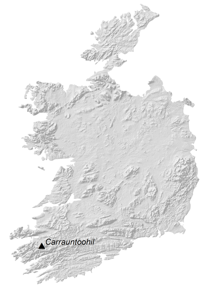 Ireland Elevation Map