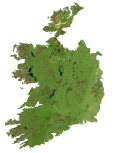 Republic of Ireland Satellite Map